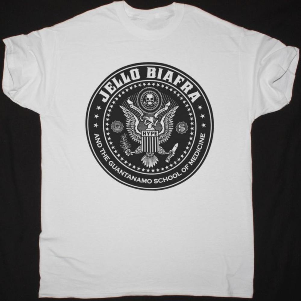 Jello Biafra And The Guantanamo School Of Medicine Logo Punk New White T-Shirt